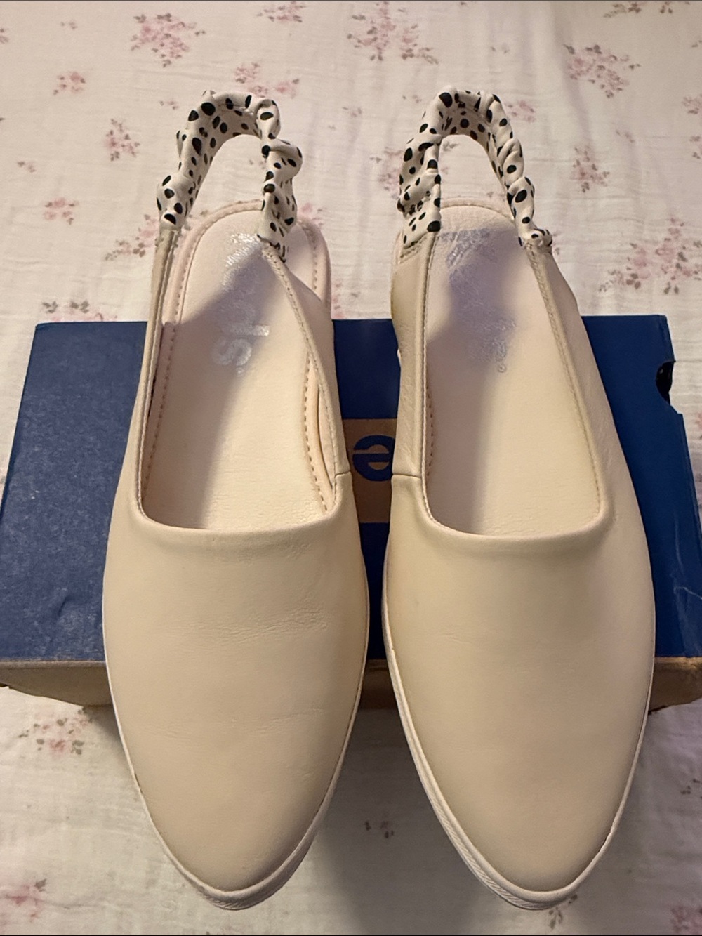 Keds Soft Blush Slingback Flats with Dalmatian-Print Elastic - Picture 5 of 5